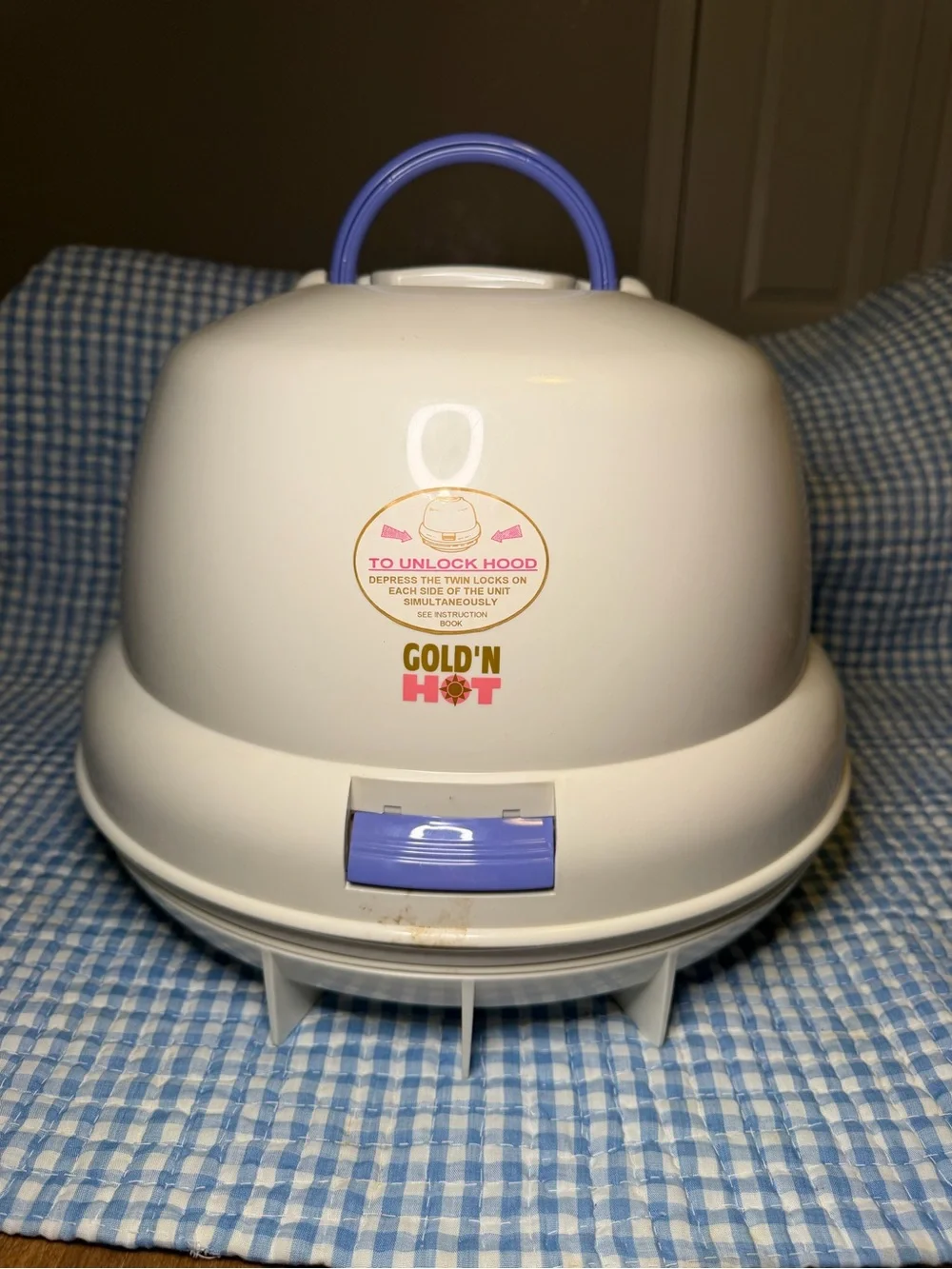 Gold 'N Hot Tabletop Portable Hard Hat Hooded Hair Dryer
